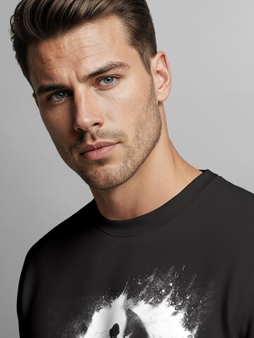 Neverless Sweatshirt 'Panda Splash' in Black