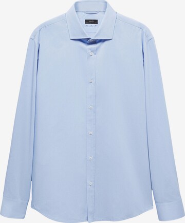 Coupe regular Chemise 'Palmar' MANGO MAN en bleu : devant