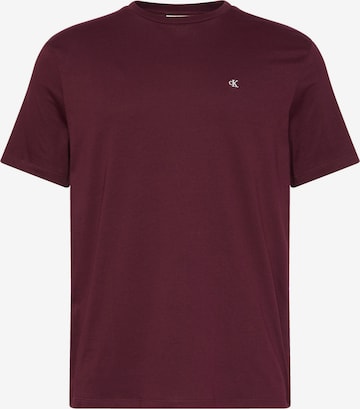T-Shirt Calvin Klein Jeans en rouge : devant
