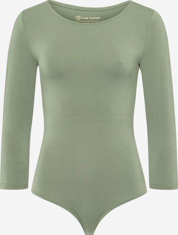 Les Lunes Shirt body 'Alena' in Groen: voorkant