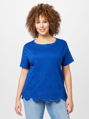 ONLY Carmakoma Shirt 'CARNETE' in Blue: front