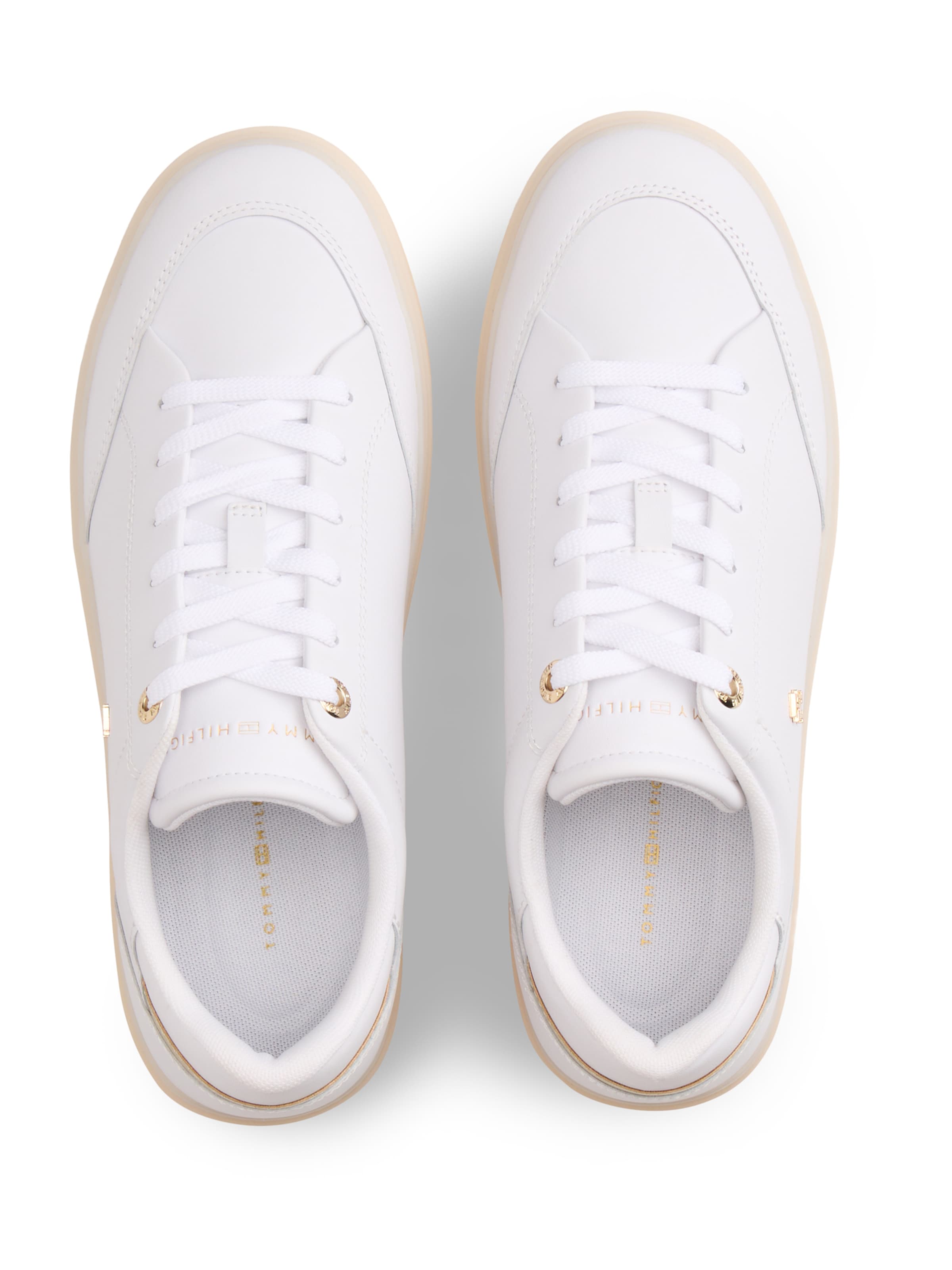 TOMMY HILFIGER Rövid szárú sportcipők - fehér