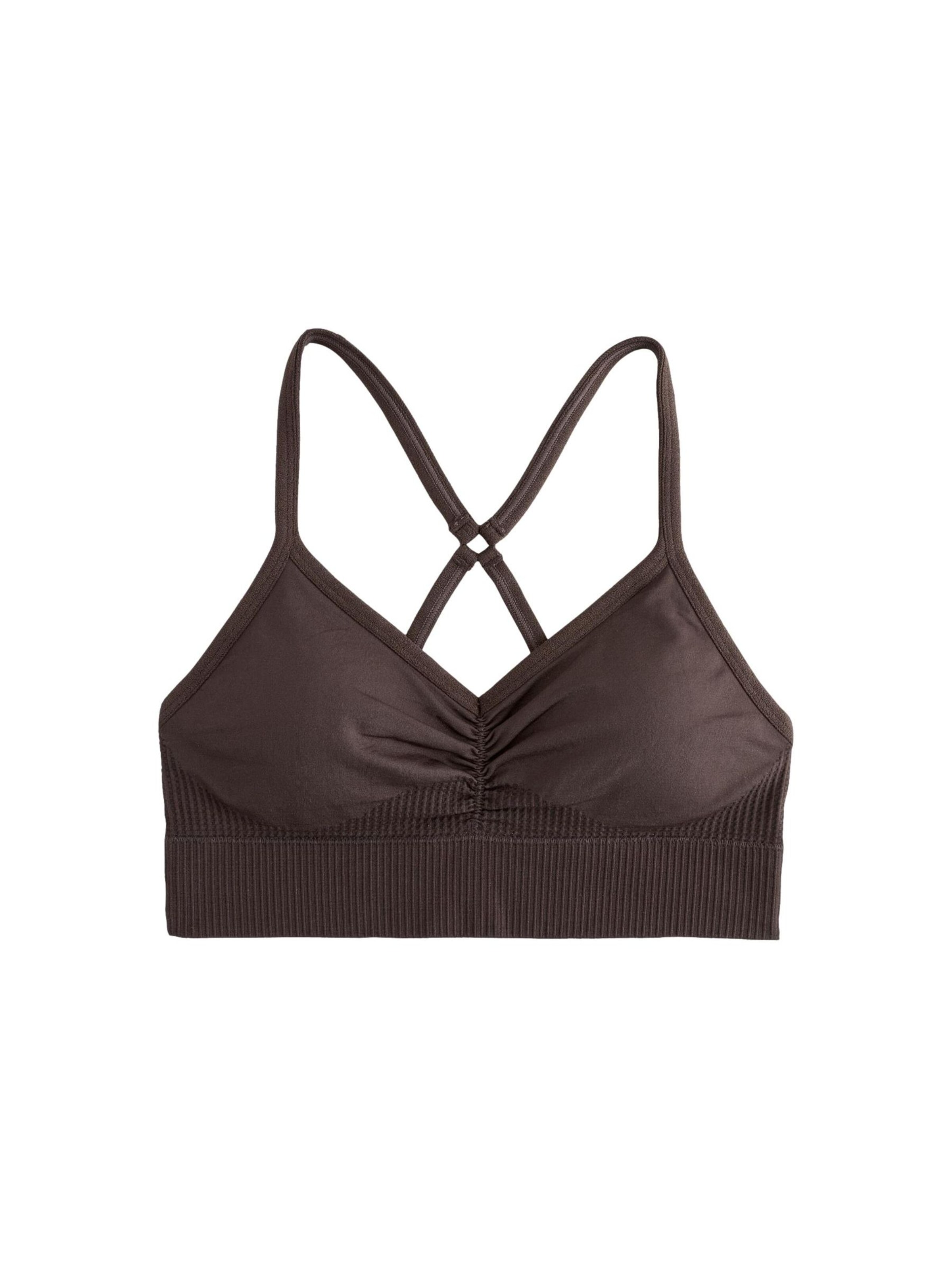 brūns Next Bezvīļu Sporta krūšturis: no priekšpuses