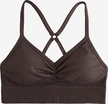 Next Bustier Športni nederček | rjava barva: sprednja stran