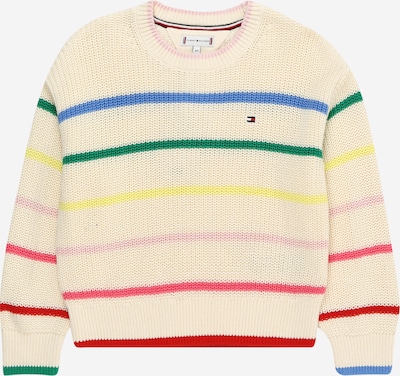 TOMMY HILFIGER Pullover in creme / blau / grün / rot, Produktansicht