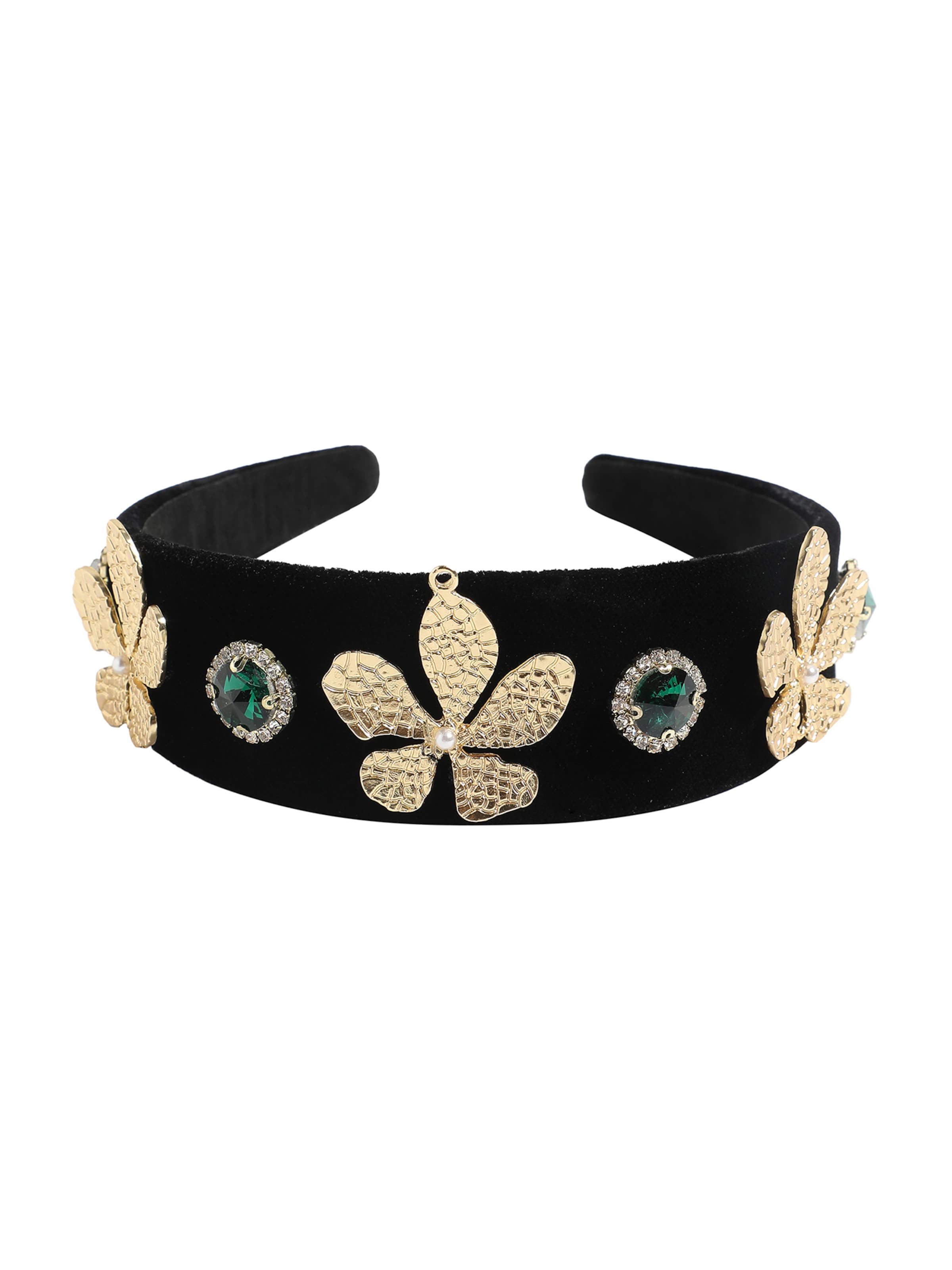 SOHI Haarsieraden &#x27; Chanab &#x27; in Zwart: voorkant