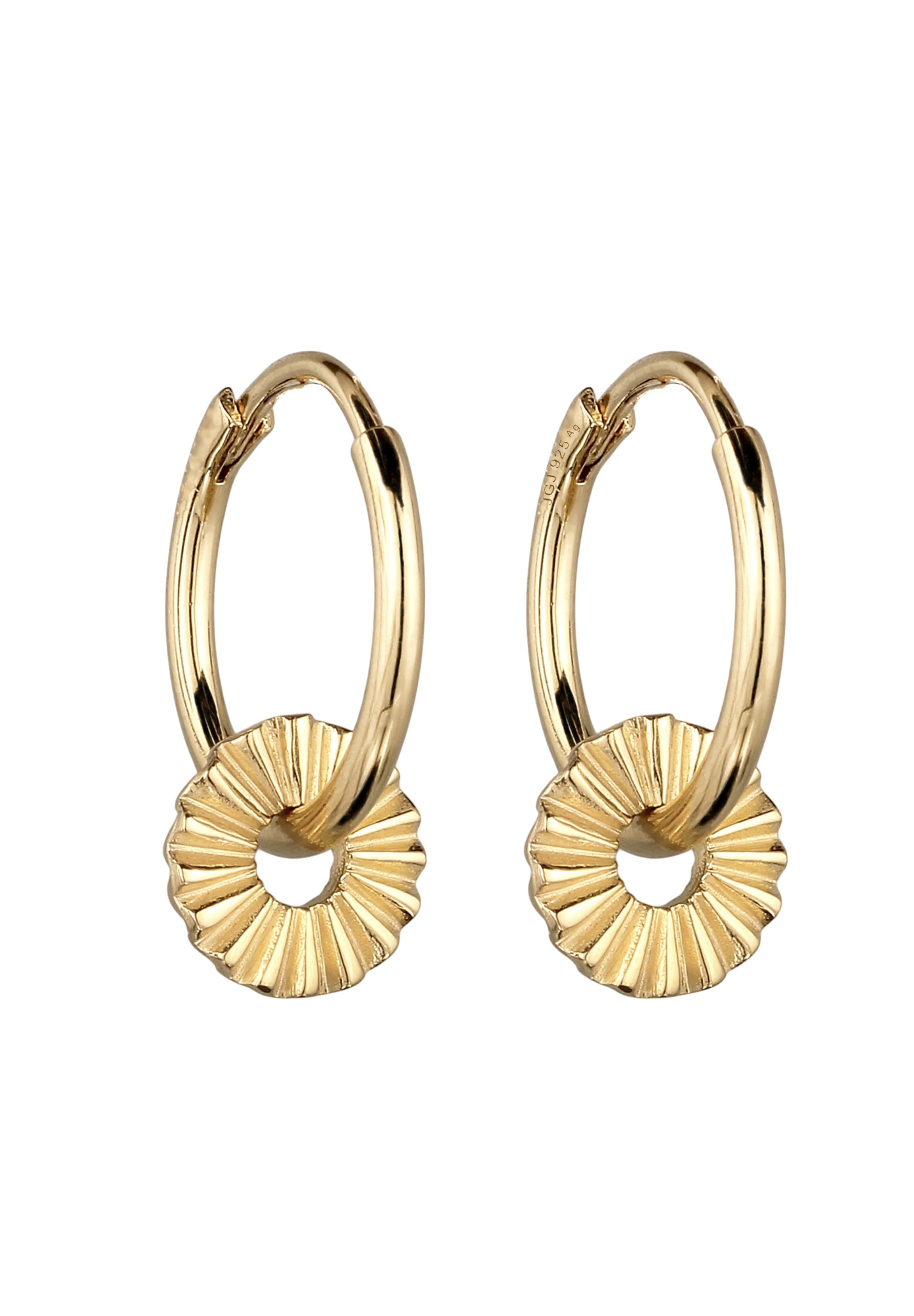 Boucles d'oreilles ELLI en or : devant