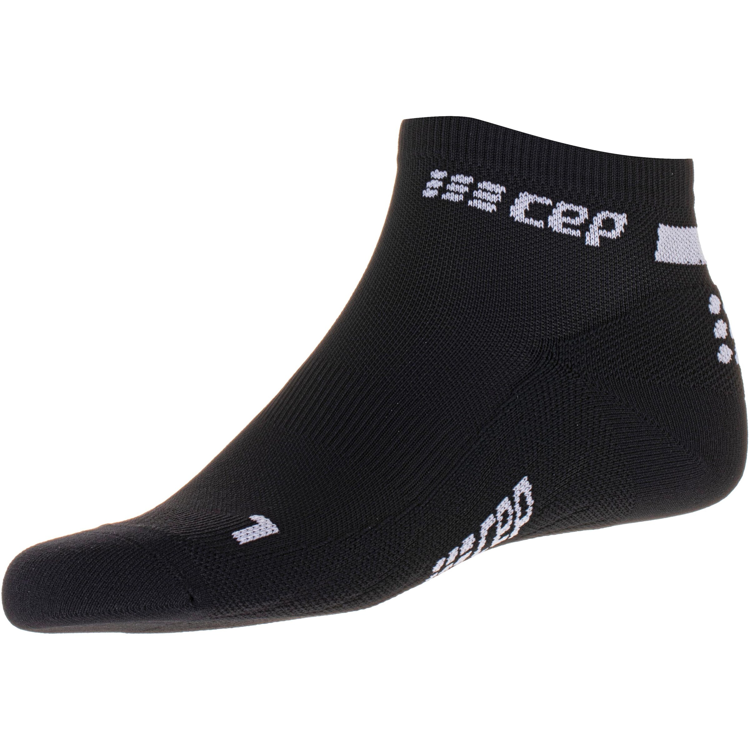CEP Athletic Socks 'The Run Low' in Black: front