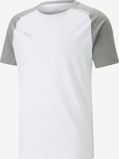 PUMA T-Shirt fonctionnel en gris chiné / blanc, Vue avec produit