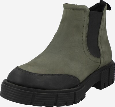 CAPRICE Chelsea Boots in dunkelgrün / schwarz, Produktansicht