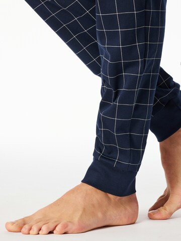 SCHIESSER Pajamas long ' Fine Interlock ' in Blue