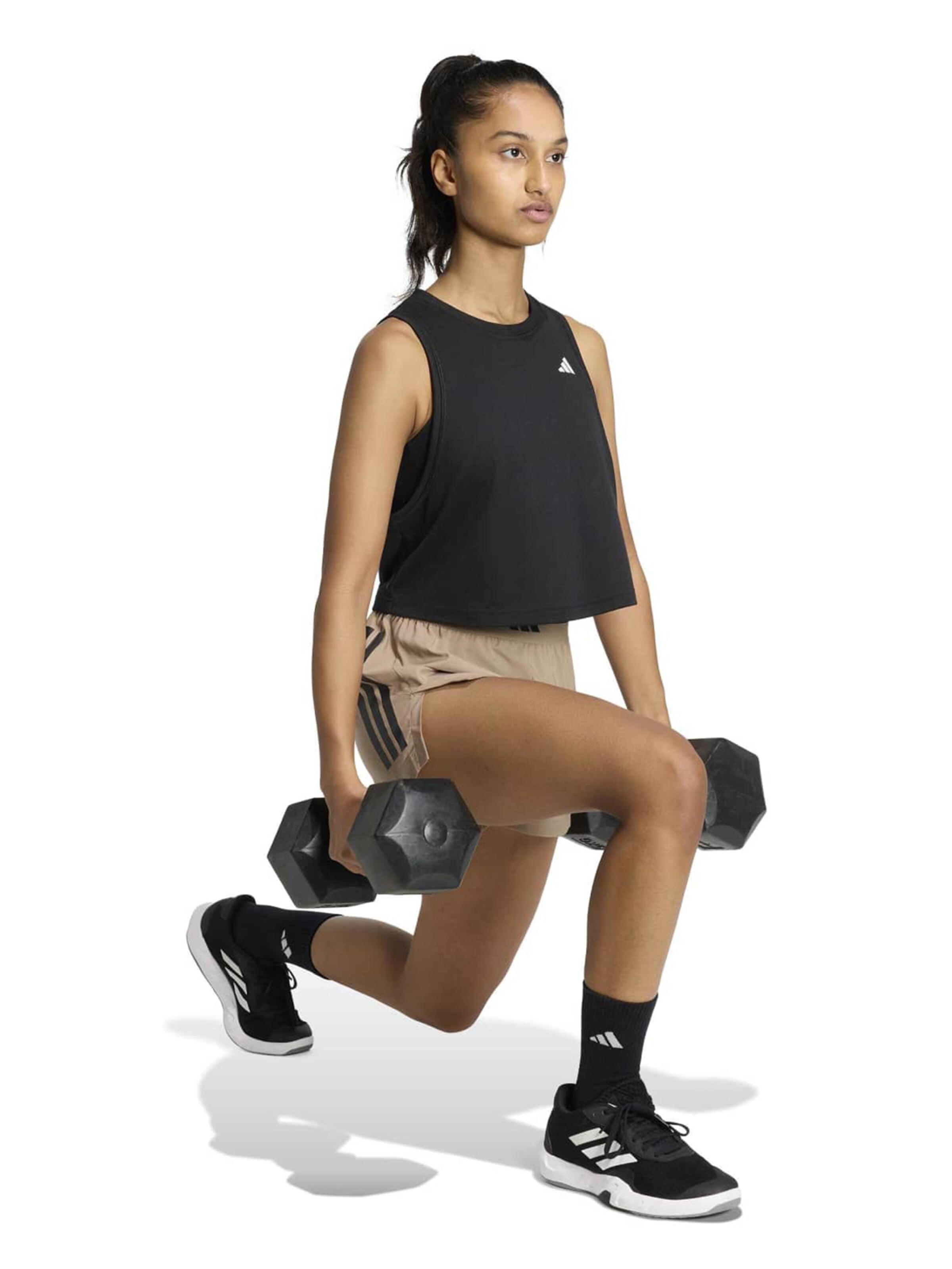 ADIDAS PERFORMANCE - Loosefit Calças de desporto 'HYG' em castanho