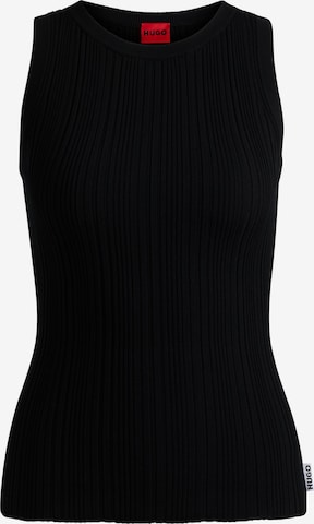 HUGO Red Top ' Sareple ' in Black: front