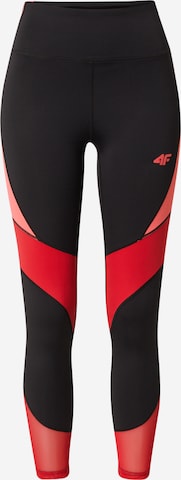 4F Skinny Workout Pants in Black: front