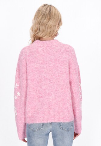 Pull-over IZIA en rose