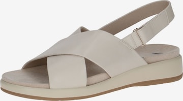 CAPRICE Sandals in Beige: front