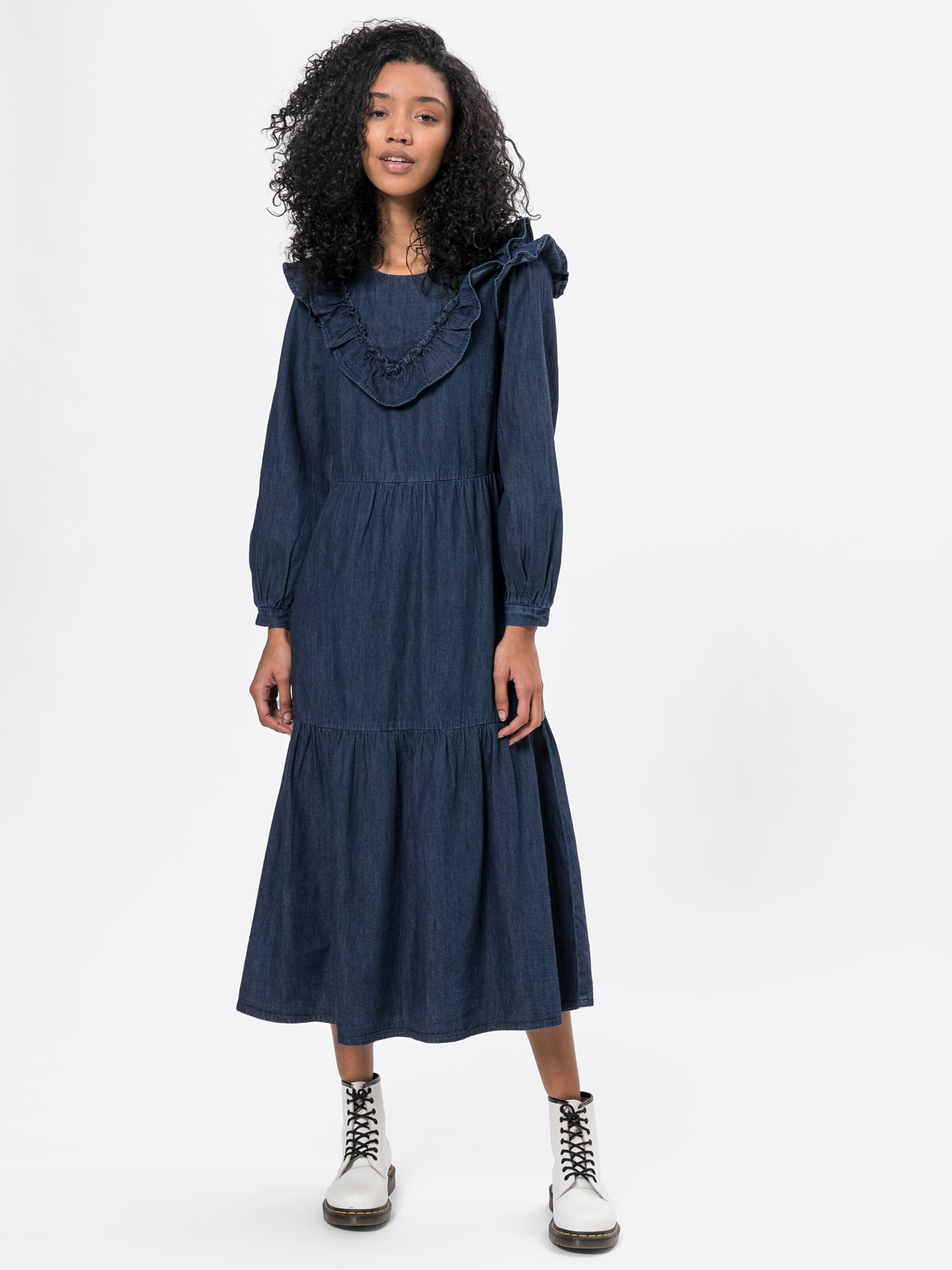 Frauen Große Größen Thought Kleid 'Melanie' in Blau - DN67715 Frauen Große Größen Thought Kleid 'Melanie' in Blau - DN67715