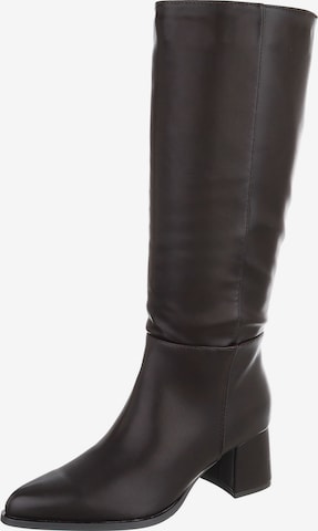 Ital-Design Boots in Brown: front