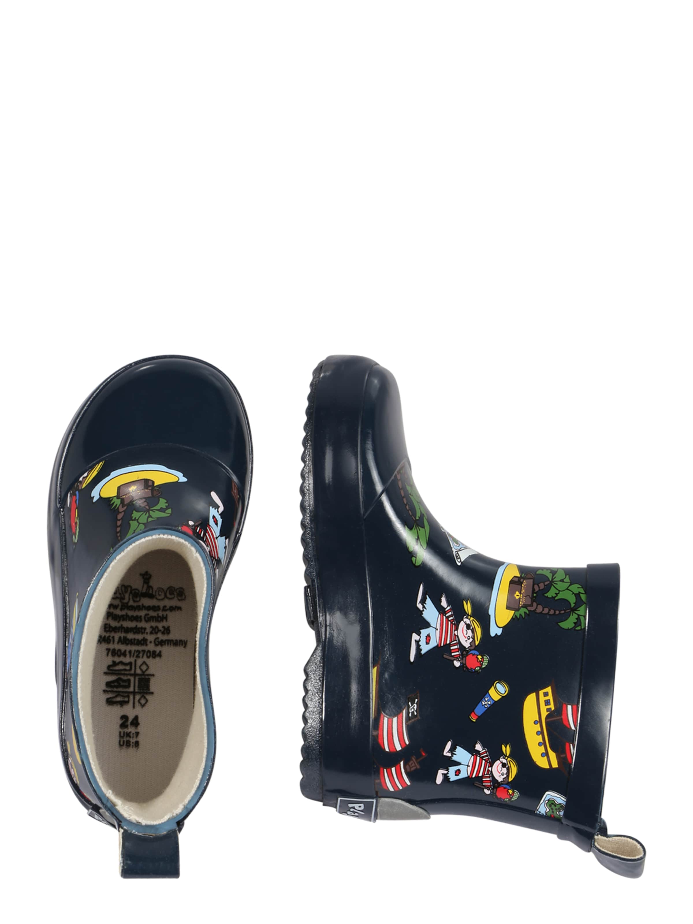 PLAYSHOES Rubber Boots in Blue