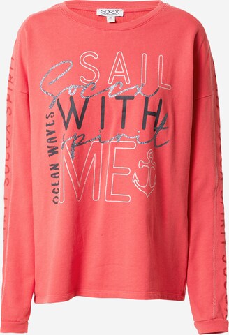 Soccx Sweatshirt 'Into The Blue' in Red: front