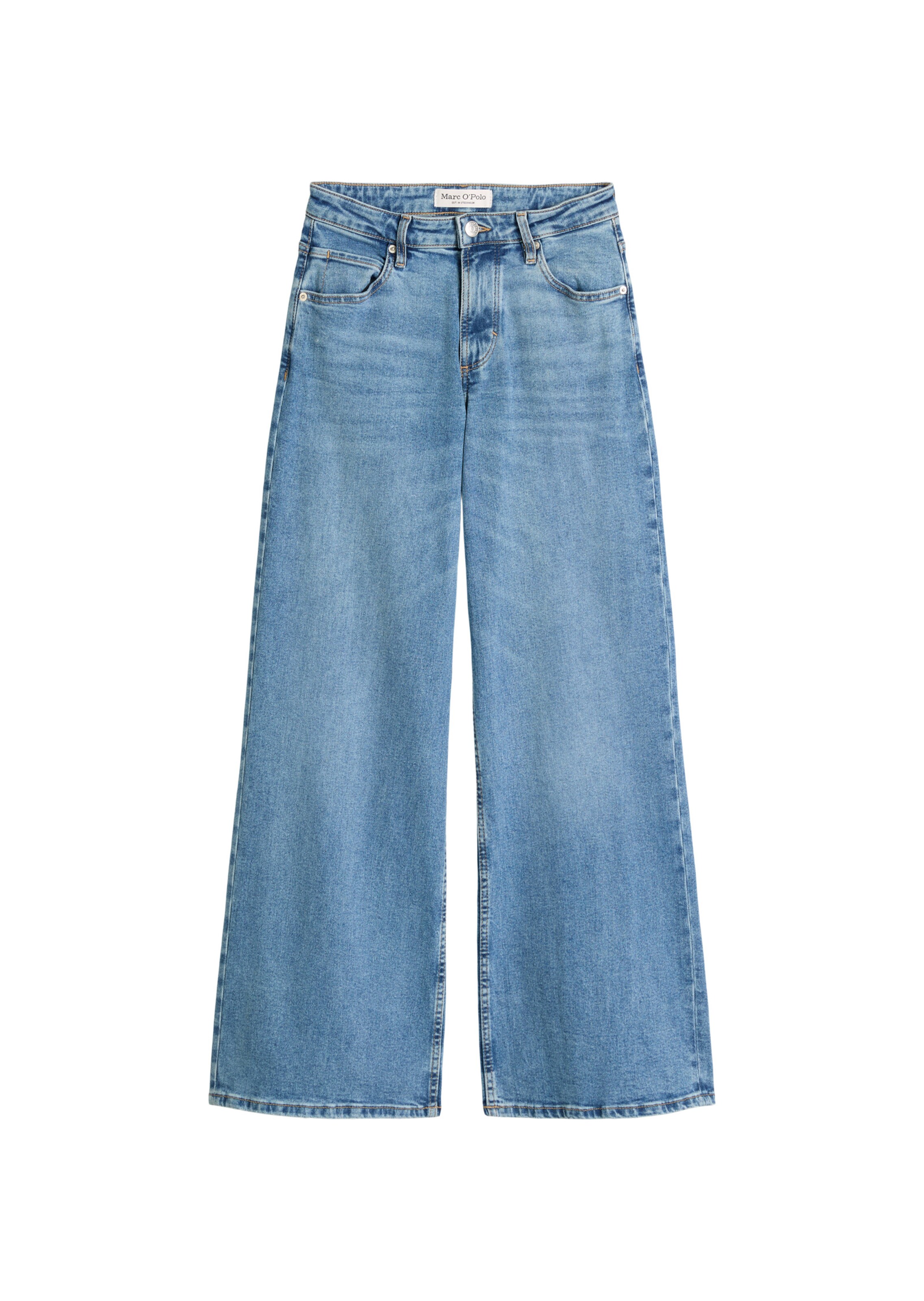 Marc O'Polo Wide leg Jeans 'Lania' in Blauw: voorkant