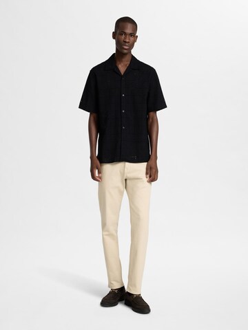 SELECTED HOMME Comfort fit Overhemd 'Jax' in Zwart