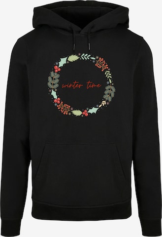 F4NT4STIC Sweatshirt 'Winter Time' in Black: front