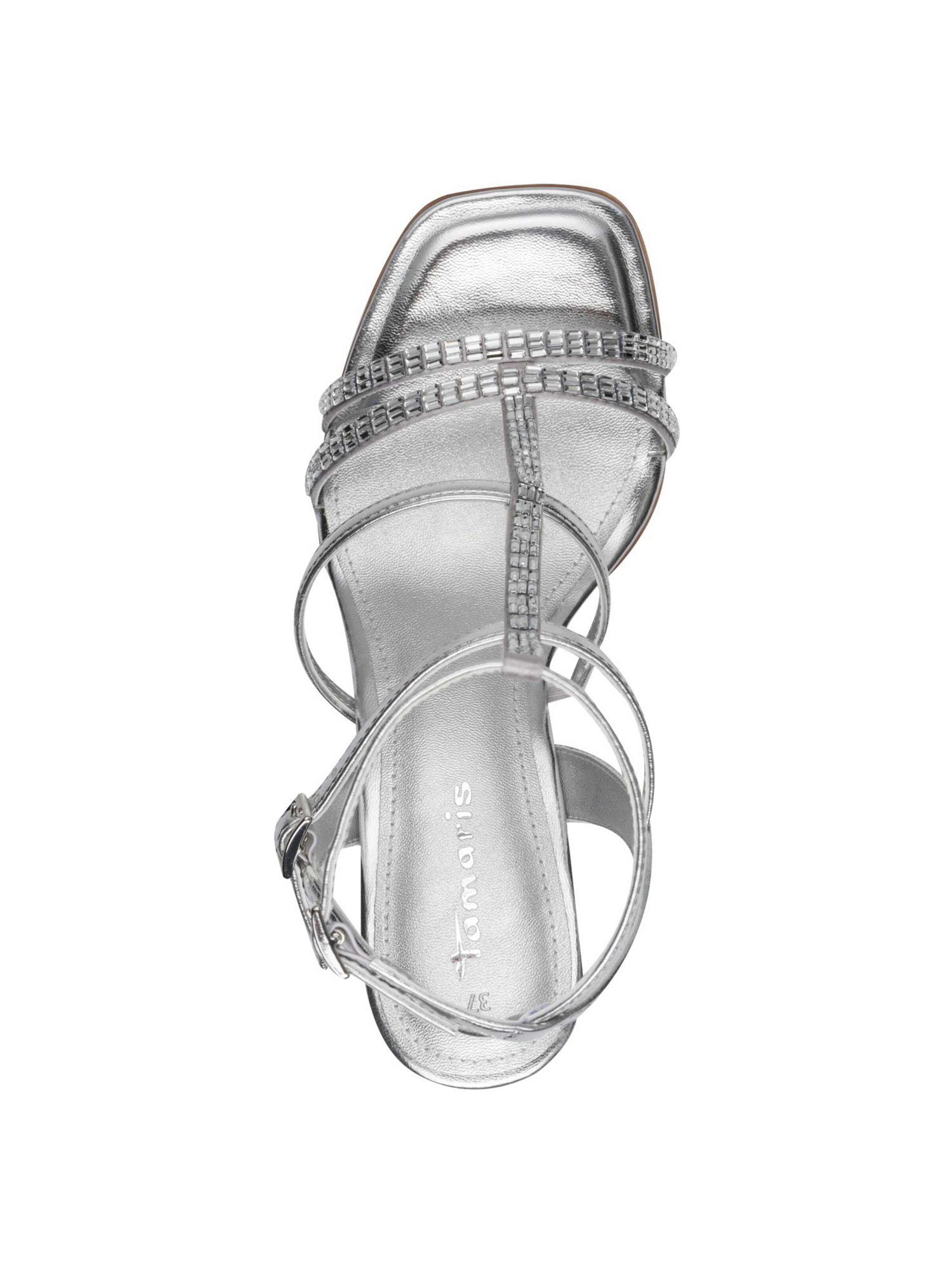 Sandales à lanières Tamaris en argent