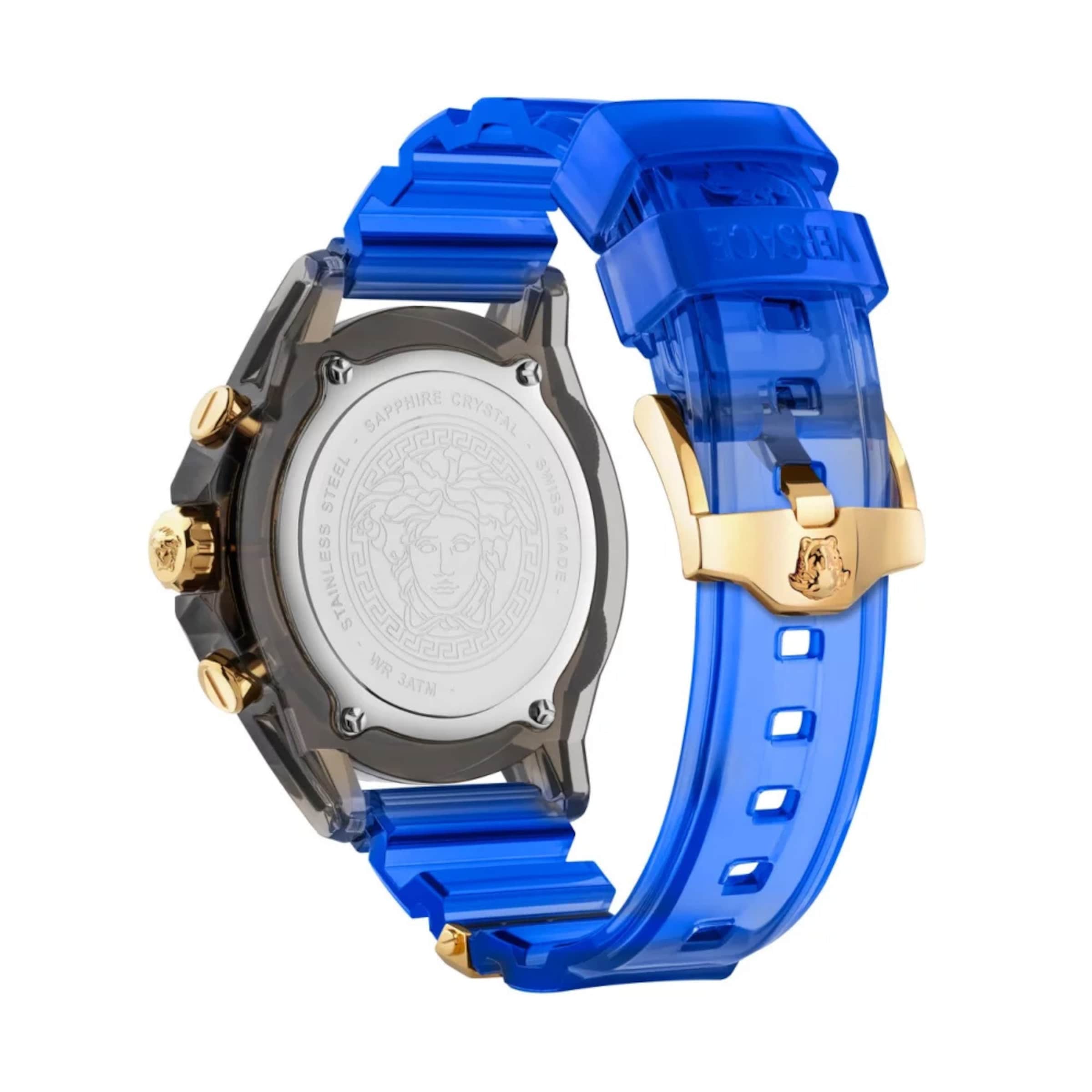 VERSACE Analoog horloge in Blauw