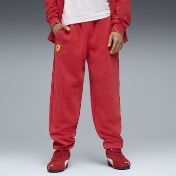 PUMA Tapered Sportbroek 'Scuderia Ferrari' in Rood: voorkant