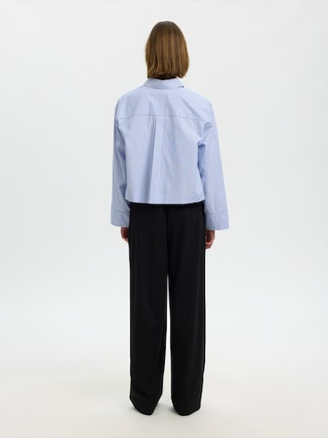 SELECTED - Blusa 'SLWDANNIE' em azul