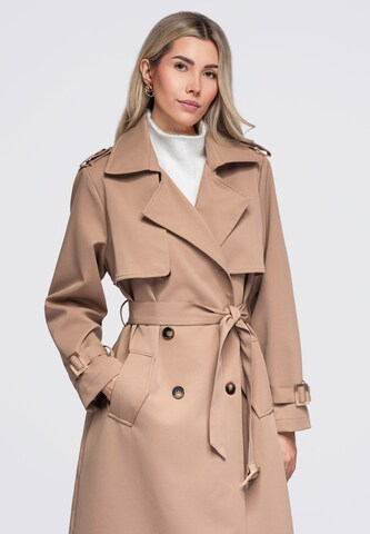 Ombre Between-seasons coat in Beige