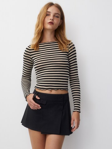 Pull&Bear Shirt in Zwart: voorkant