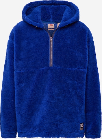 Bluză de molton 'Cozy Half Zip Hoodie' de la LEVI'S ® pe albastru: față