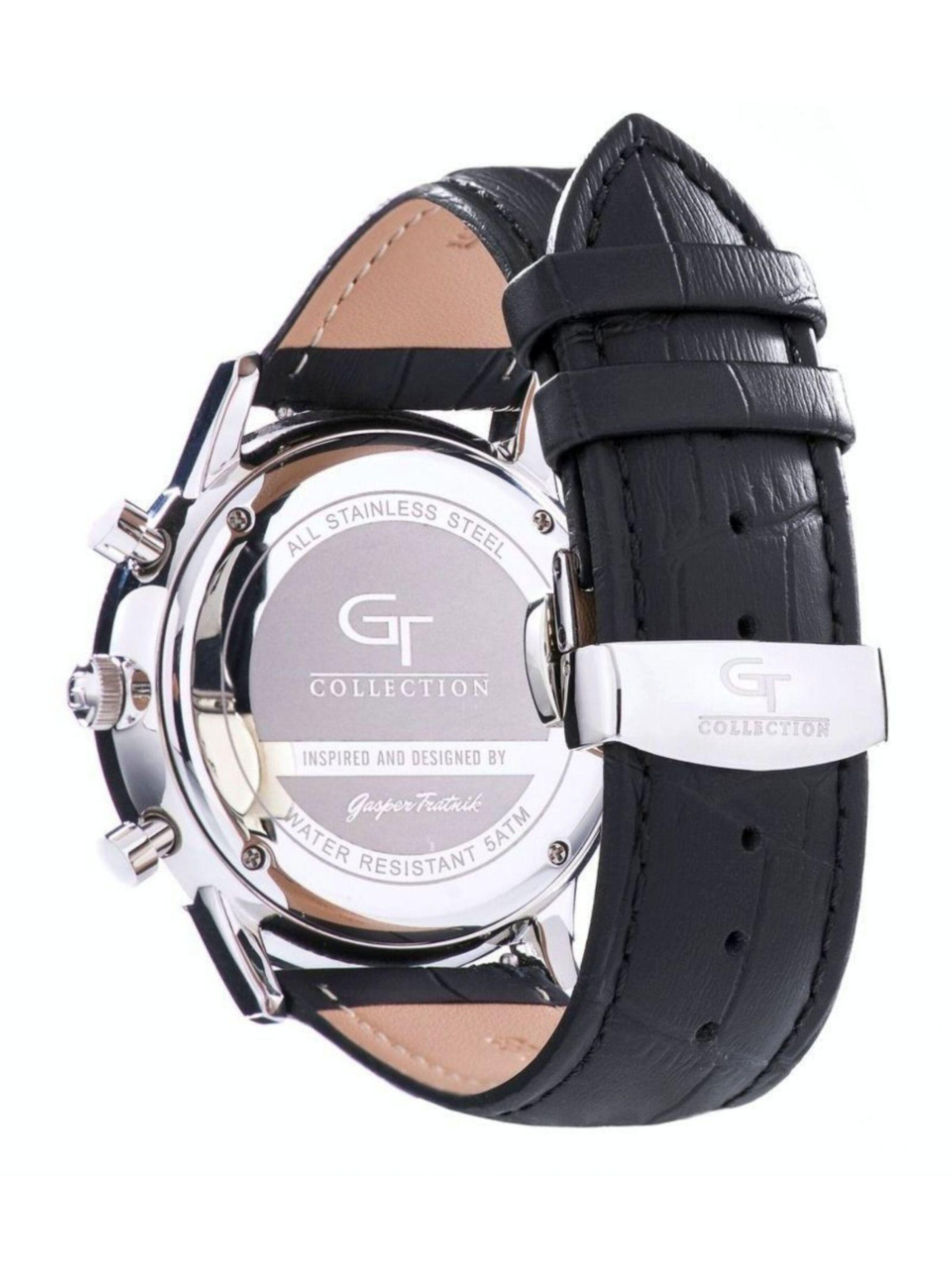 GT Collection - Reloj analógico 'SAPPHIRE CRYSTAL' en blanco