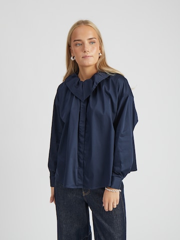 Camicia da donna 'Coraline' di minus in blu: frontale