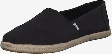 TOMS Εσπαντρίγιες 'ALPARGATA ROPE' σε μαύρο: μπροστά