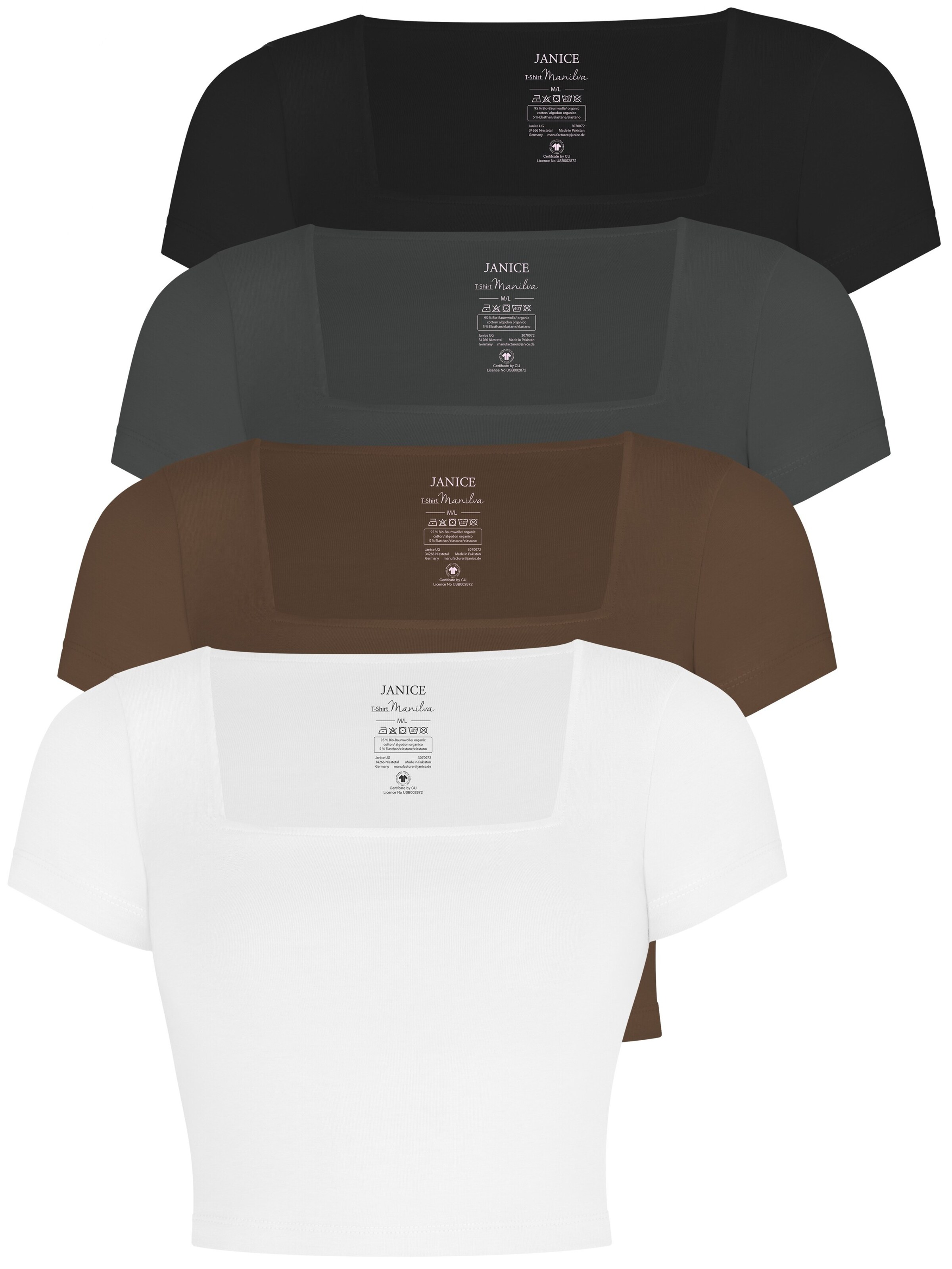 Janice Shirt in Grijs: voorkant