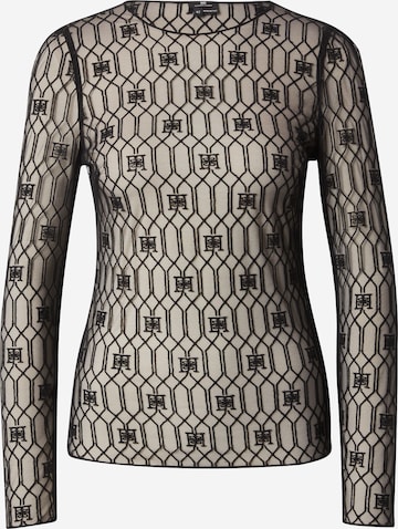 T-shirt Elisabetta Franchi en noir : devant