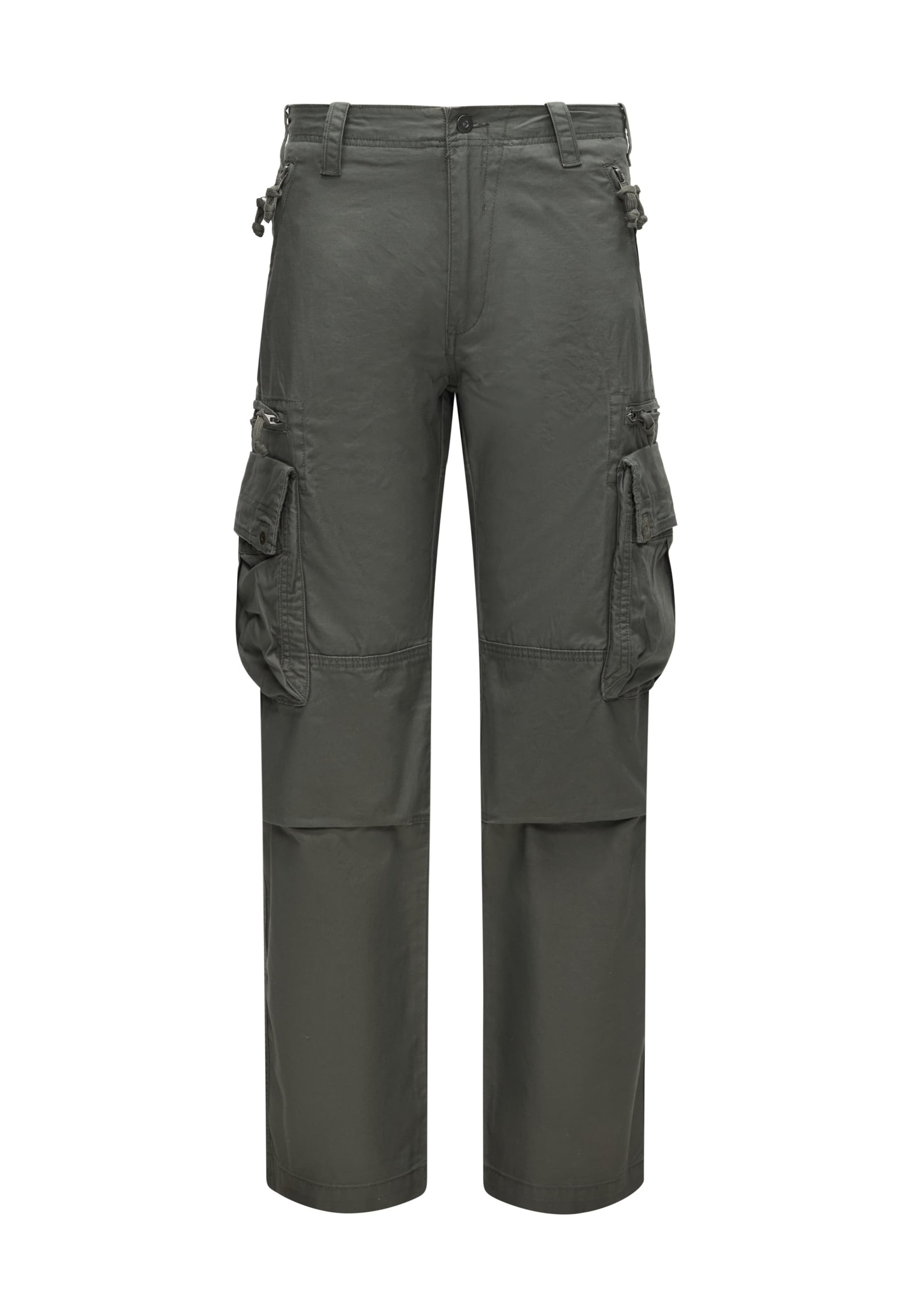 Vintage Industries - regular Pantalón cargo 'Rico' en verde: frente