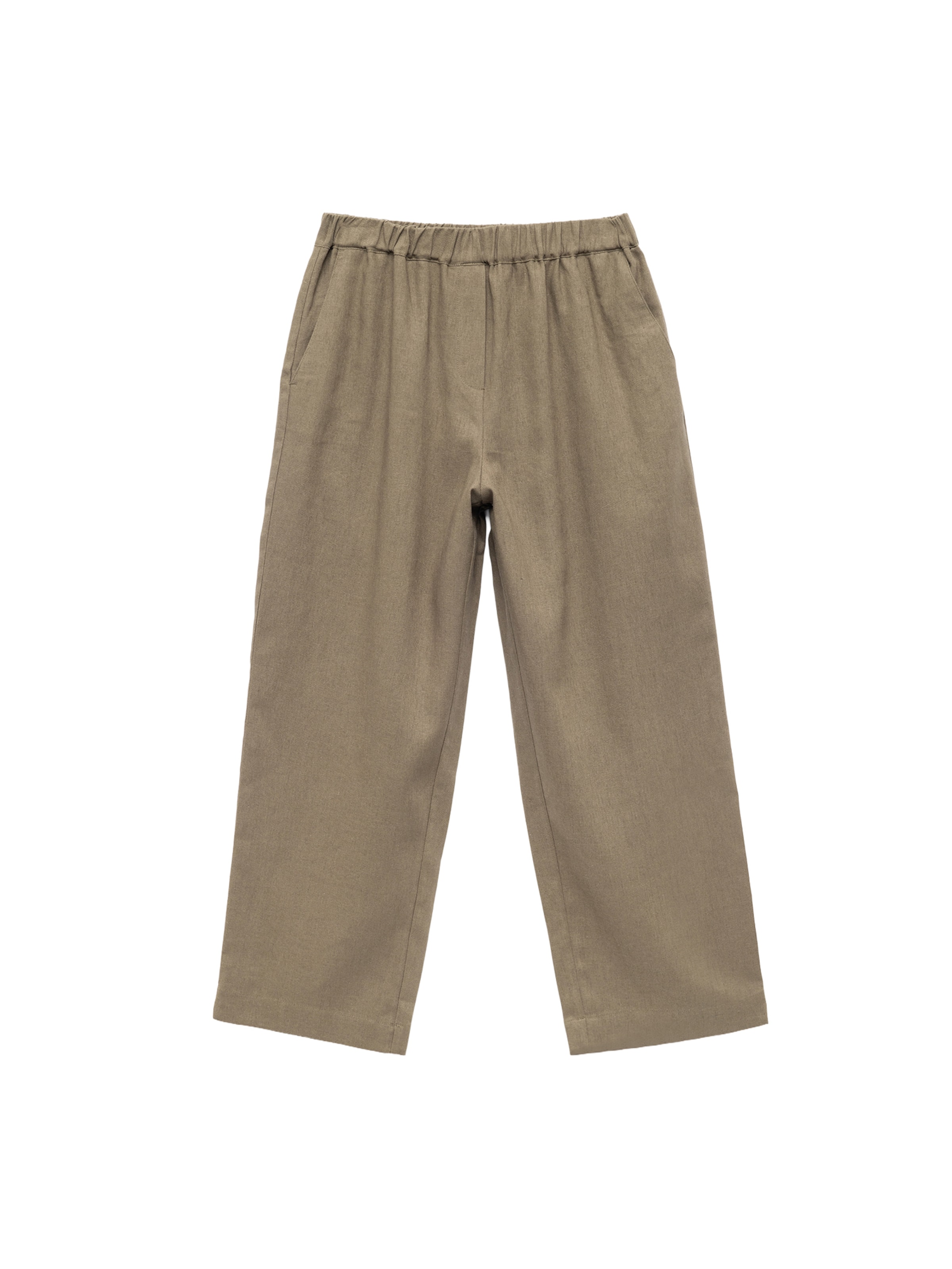 Koton Wide leg Broek in Groen: voorkant