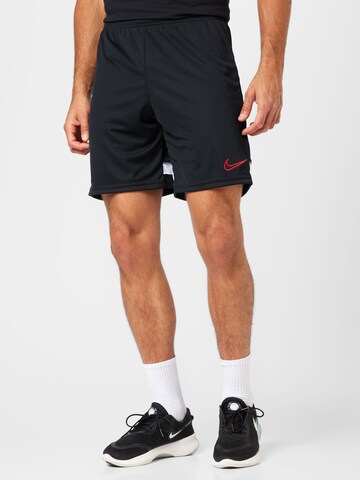 NIKE Regular Workout Pants 'Academy' in Black: front