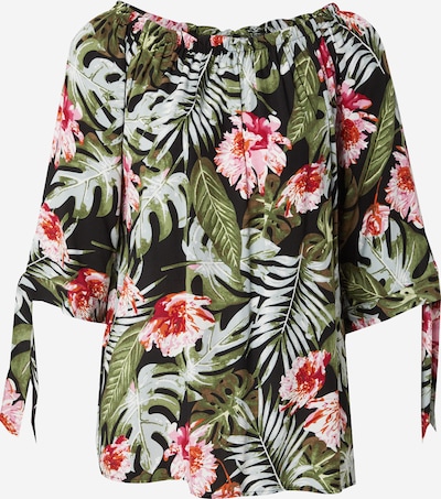 Hailys Pusero 'Lo44tty' värissä vaaleanharmaa / oliivi / vaalea pinkki / musta, Tuotenäkymä