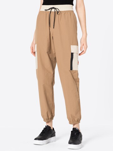 Nike Sportswear Tapered Cargo Pants in Brown: front