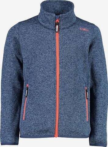 CMP Fleece jas in Blauw: voorkant