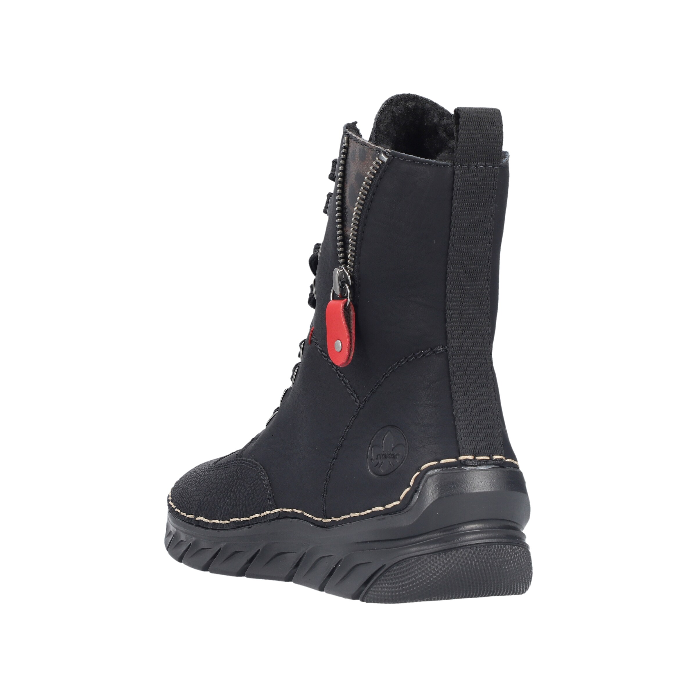 Bottines à lacets Rieker en noir