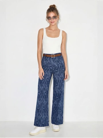 Wide Leg Pantalon 'Hose' Bianco Lucci en bleu