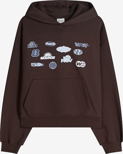 Bershka Collegepaita värissä laivastonsininen / vaaleansininen / suklaa, Tuotenäkymä