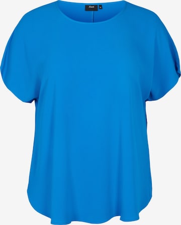 Zizzi Blouse 'VANNI' in Blauw: voorkant