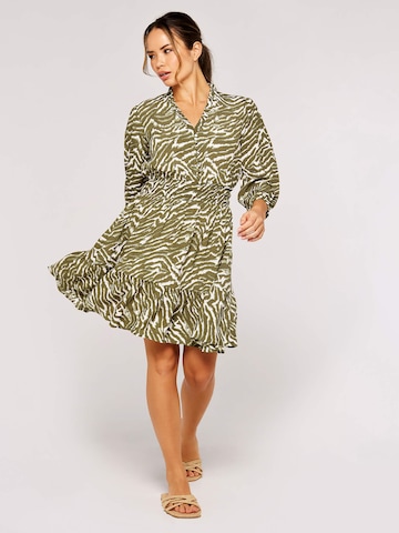 Apricot Shirt dress in Green